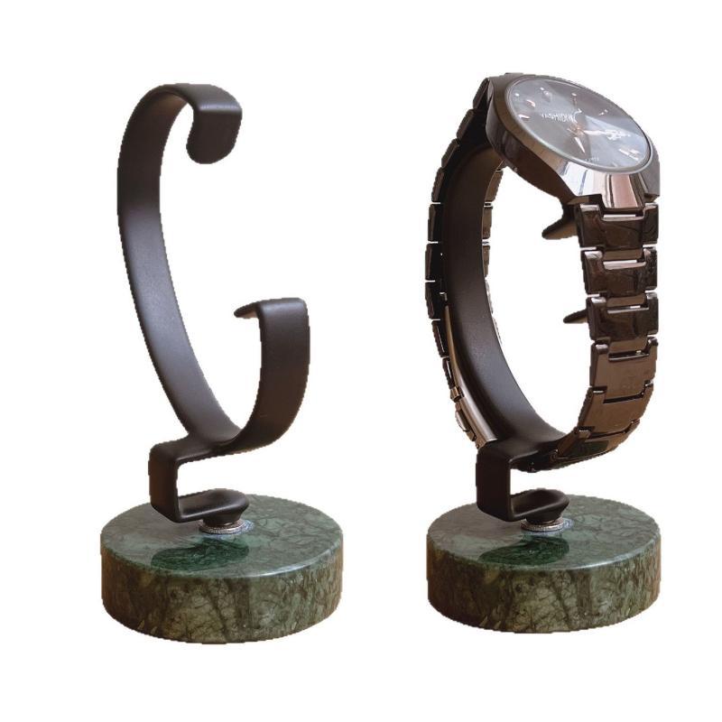 Uhrenständer mit Marmorbasis,  – Jewelry And Watches Inc Bewertung und Preis