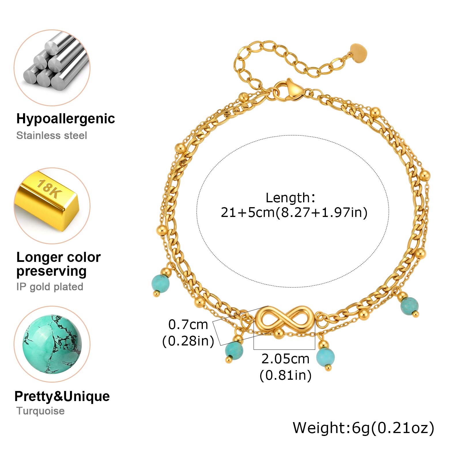 Vnox Neues Boho Doppellagiges  – Jc Jewelry & Watches Photos Bewertung und Preis